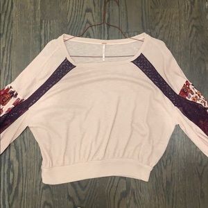 Pink Free People Sweater Size XS